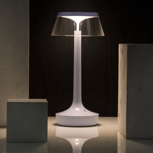 Portable Minimalist LED Table Lamp | Modern Cordless Illumination – Matte Blue Finish