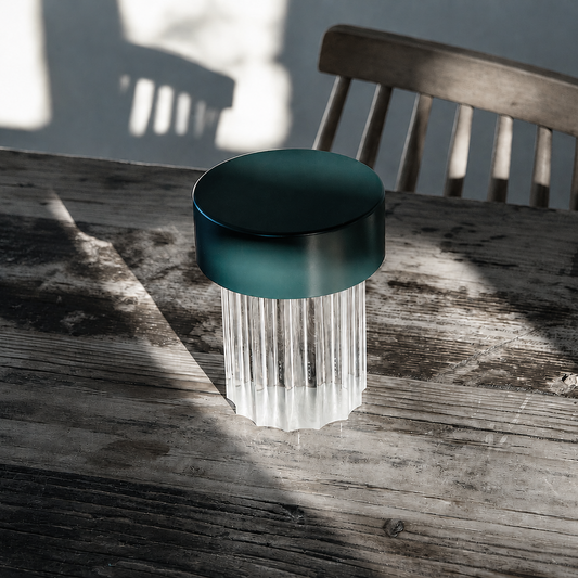 Portable Architectural LED Table Lamp | Modern Cordless Illumination – Matte Green