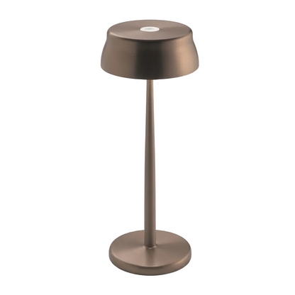 Portable Sculptural Table Lamp | Wireless Modern Metal Lighting – Copper Finish