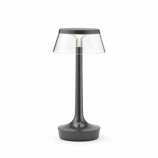 Portable Minimalist LED Table Lamp | Modern Cordless Illumination – Matte Grey Finish