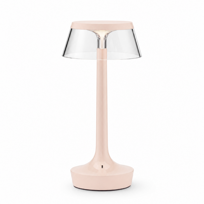 Portable Minimalist LED Table Lamp | Modern Cordless Illumination – Matte Rose Finish