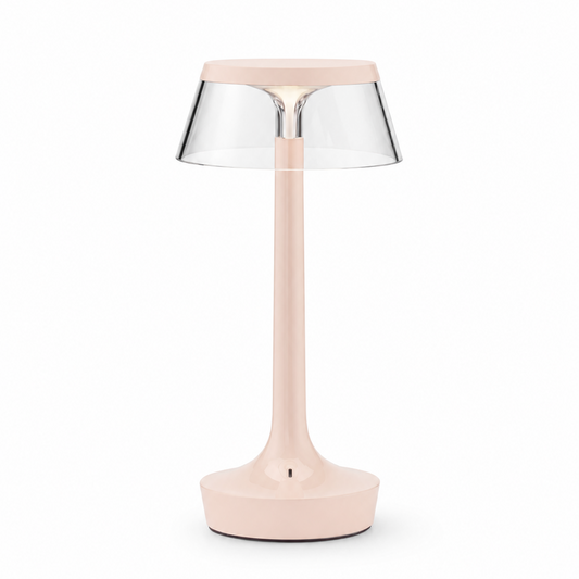 Portable Minimalist LED Table Lamp | Modern Cordless Illumination – Matte Rose Finish