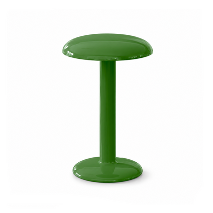 Portable Compact LED Table Lamp | Modern Cordless Illumination – Lacquered Green
