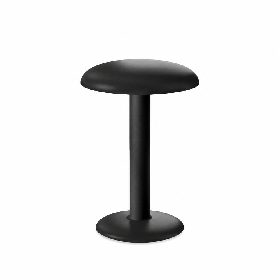Portable Compact LED Table Lamp | Modern Cordless Illumination – Matte Black Finish