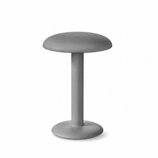 Portable Compact LED Table Lamp | Modern Cordless Illumination – Raw Aluminum Finish