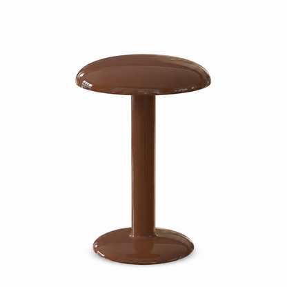 Portable Compact LED Table Lamp | Modern Cordless Illumination – Lacquered Brown Finish