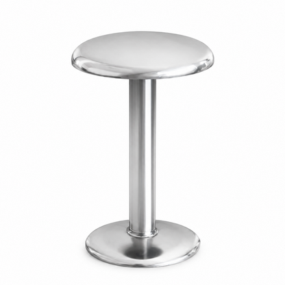 Portable Compact LED Table Lamp | Modern Cordless Illumination – Polished Silver Finish