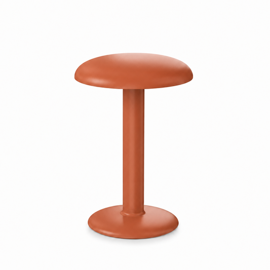 Portable Compact LED Table Lamp | Modern Cordless Illumination – Matte Terracotta Finish