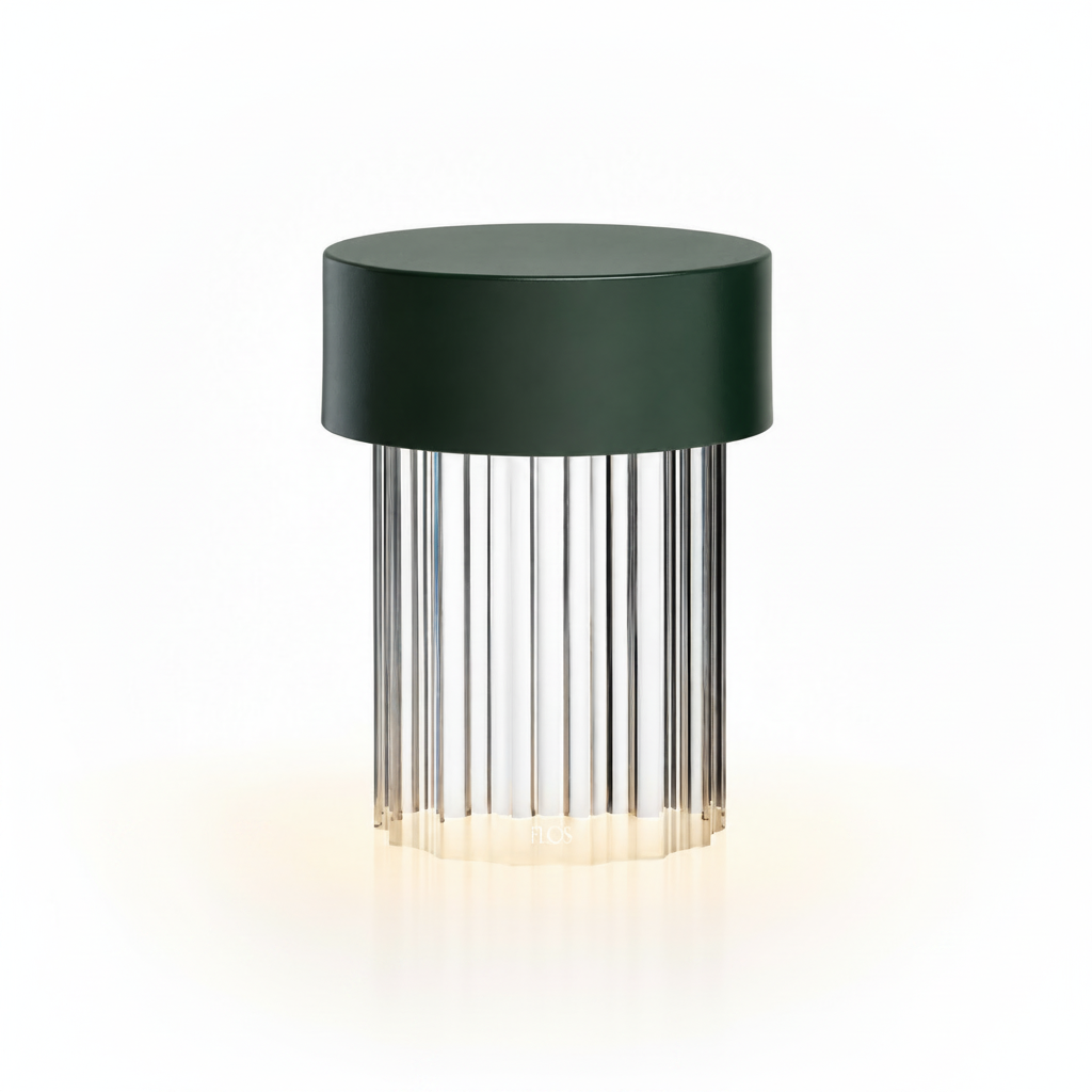 Portable Architectural LED Table Lamp | Modern Cordless Illumination – Matte Green