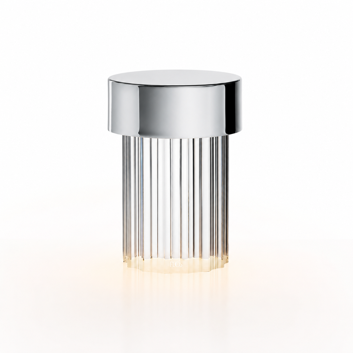 Portable Architectural LED Table Lamp | Modern Cordless Illumination – Polished Stainless Steel
