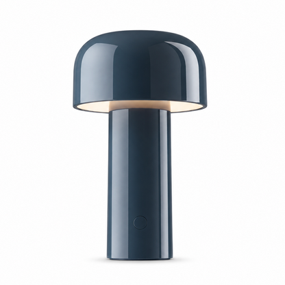 Portable Compact LED Table Lamp | Modern Cordless Illumination – Grey-Blue Finish