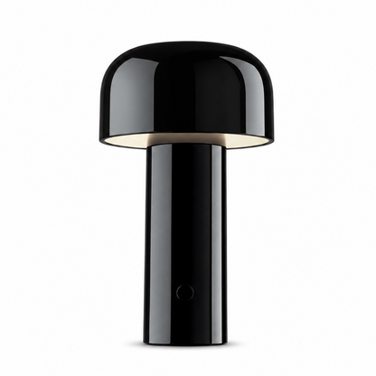 Portable Compact LED Table Lamp | Modern Cordless Illumination – Glossy Black Finish